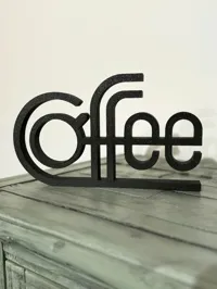 Enseigne rétro « Coffee » pour étagère — photo 4