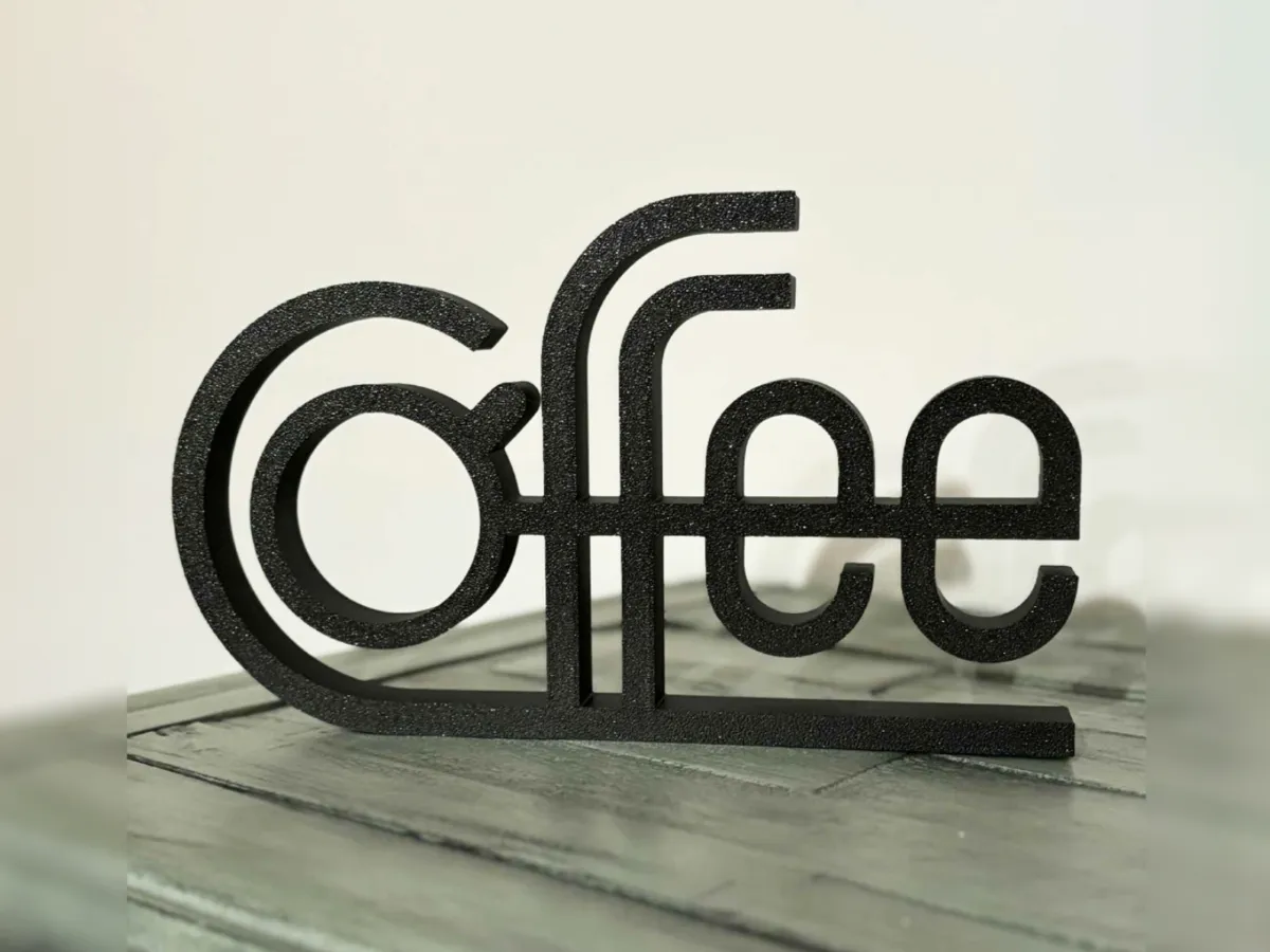 Enseigne rétro « Coffee » pour étagère
