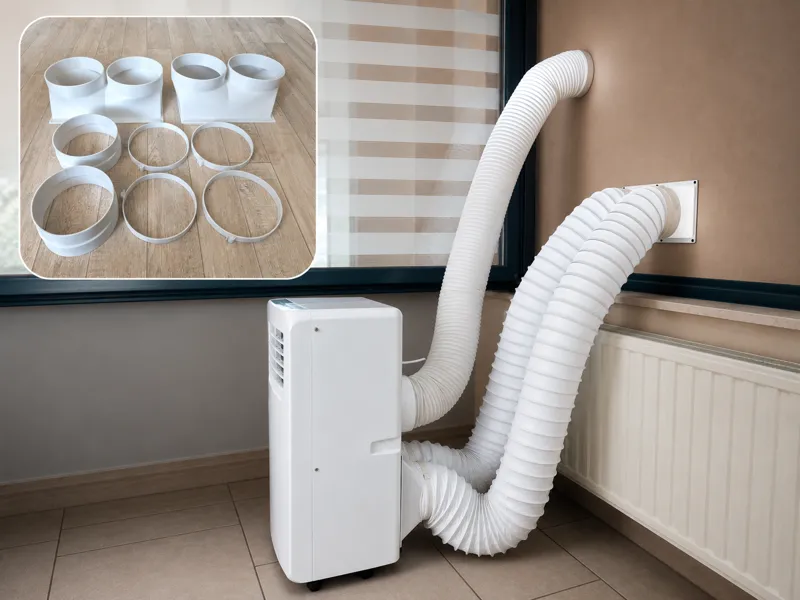 Portable AC Dual Hose Kit 150mm - Eurom PAC 2.9