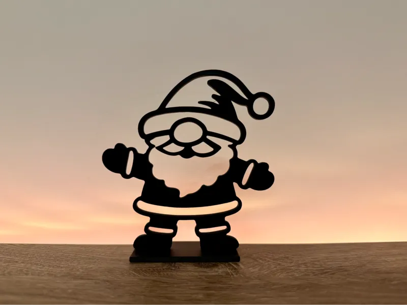 Weihnachtsmann Blind - Deko