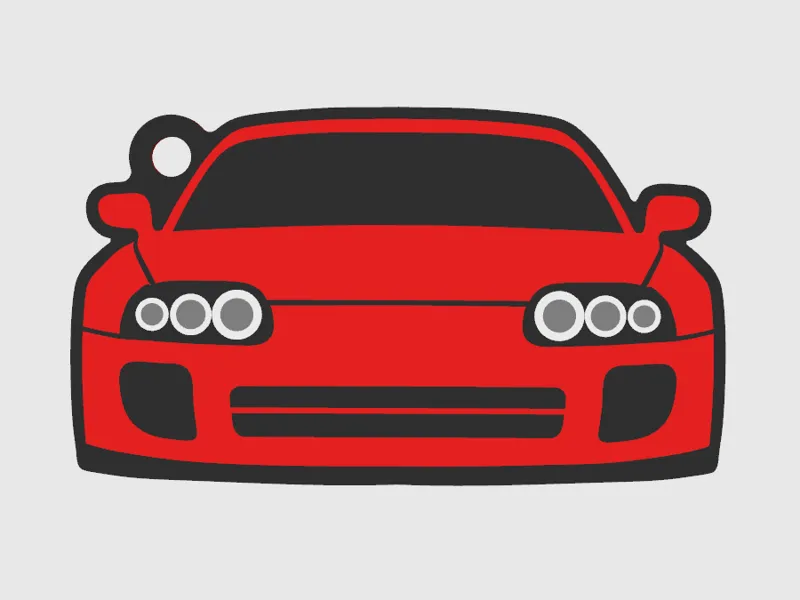 Toyota Supra A80 mk4 keychain