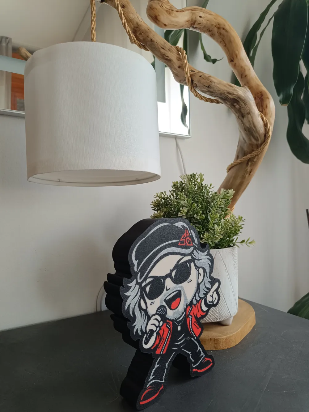 Beatiful Italian Model Lightbox Vasco Rossi Chibi - Free 3D Print Model - MakerWorld