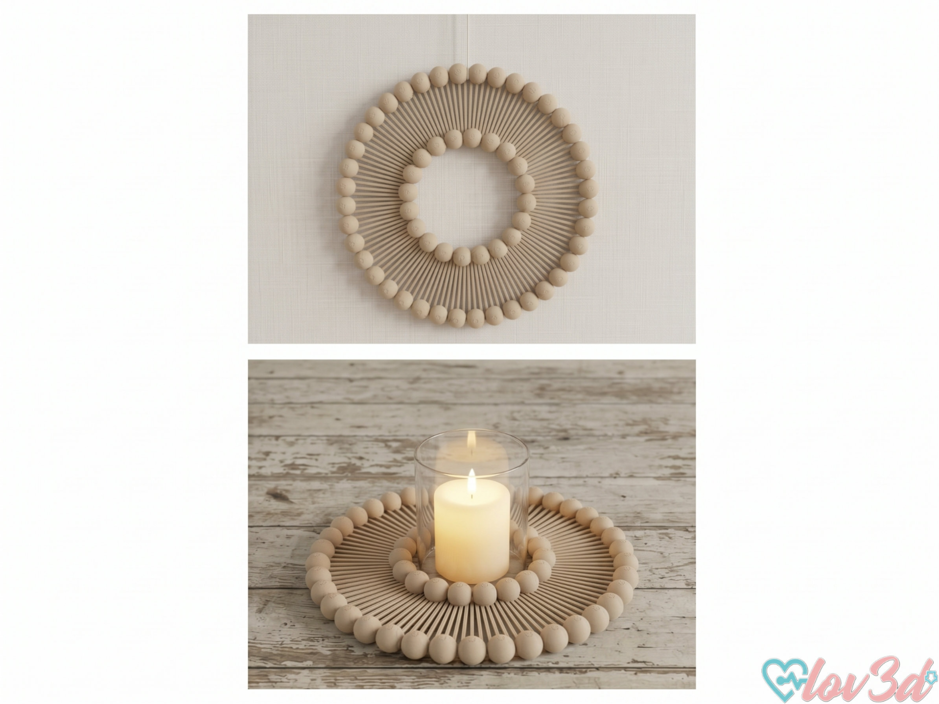 Minimalist Japandi Wreath & Centerpiece - 1