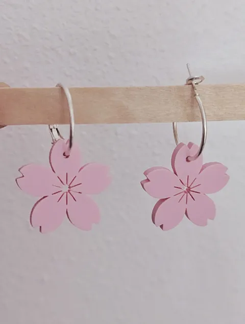 Sakura Cherry Blossom Earring/Keychain view 2
