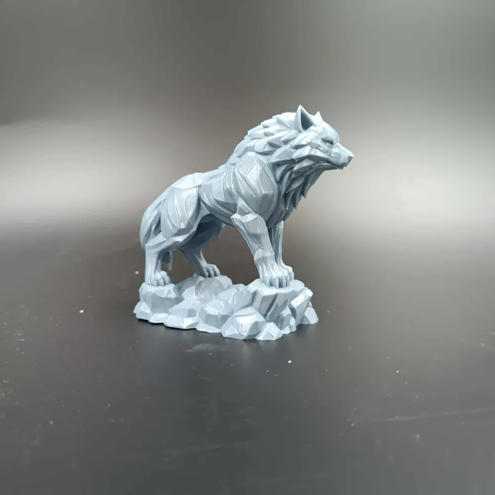 Statue Majestic Wolf - Fantasy Forest Animal - Free 3D Print Model ...