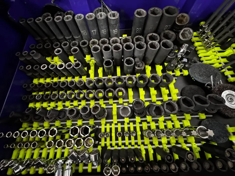 Modular socket organizer system (single)
