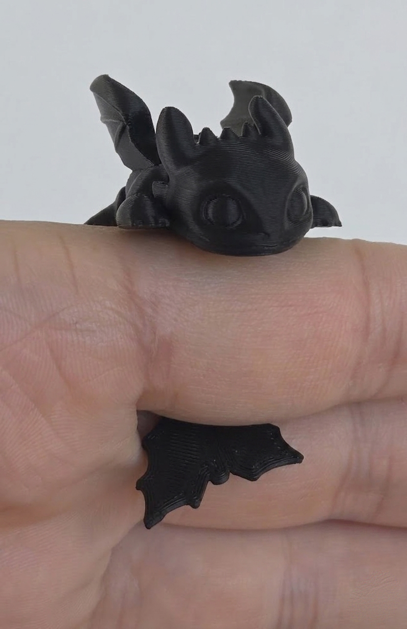 Miniatura 2 do modelo 3D mini flexi Toothless Pocket Dragon