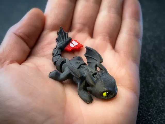mini flexi Toothless Pocket Dragon