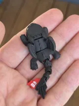 Фигурка Toothless — мини дракон с гъвкава артикулация