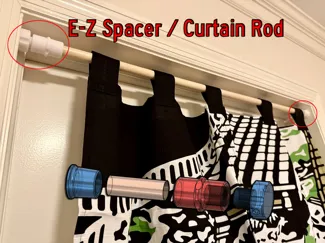 DIY adjustable curtain rod from PVC or Copper Pipe