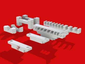 Heavy-duty cable holder for cubic-cilyndric frames