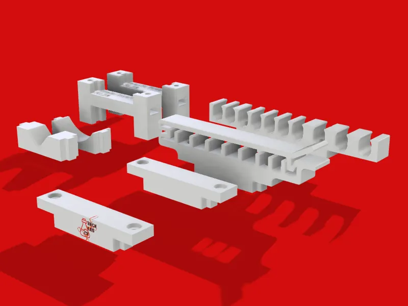Heavy-duty cable holder for cubic-cilyndric frames