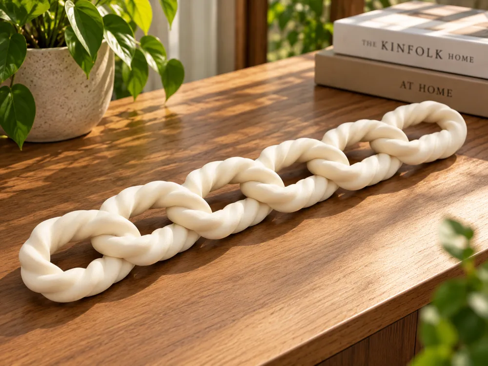 Modern Chain Models Twisted Chain Link Decor | Modern Home Decoration - Free 3D Print Model ...