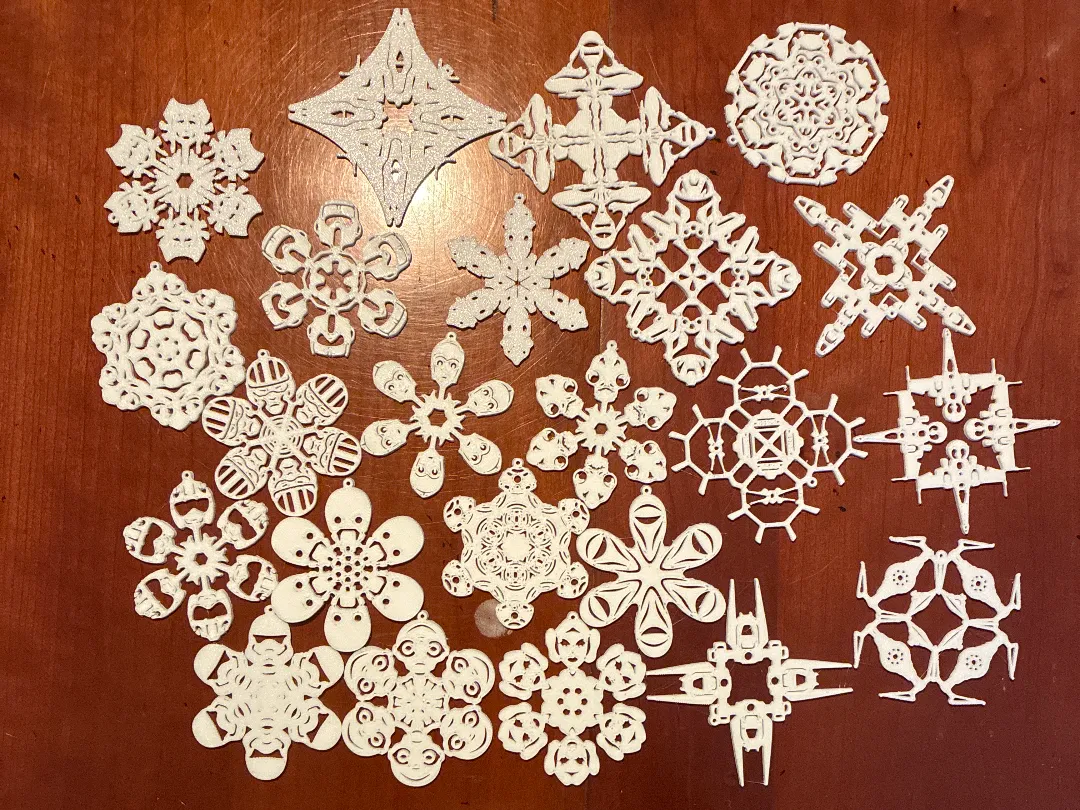 Flocons de Noël inspirés Star Wars