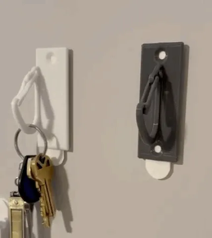 Modular Key Hook Key Hook with Spring Latch - Wall Mount - Free 3D Print Model - MakerWorld