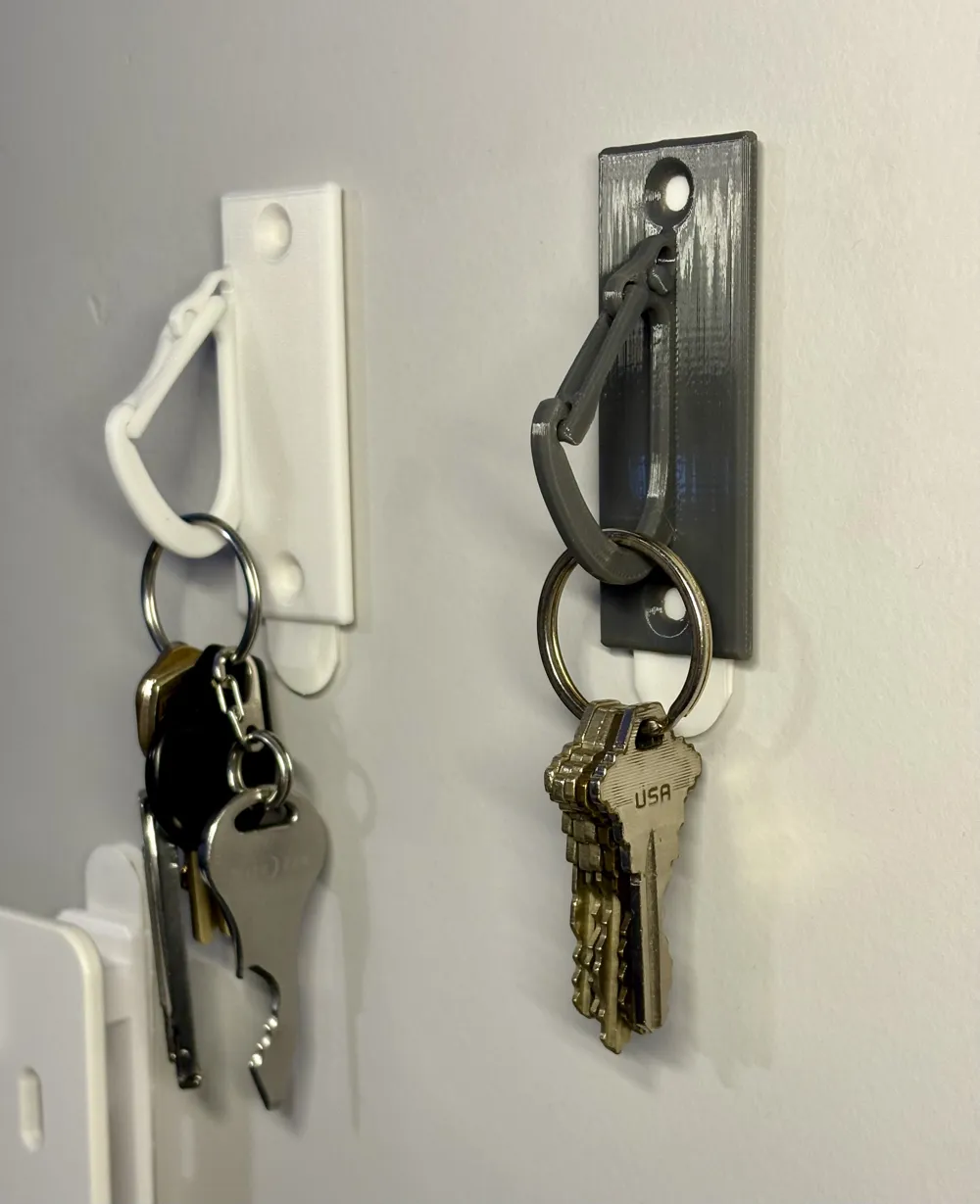 Modular Key Hook Key Hook with Spring Latch - Wall Mount - Free 3D Print Model - MakerWorld
