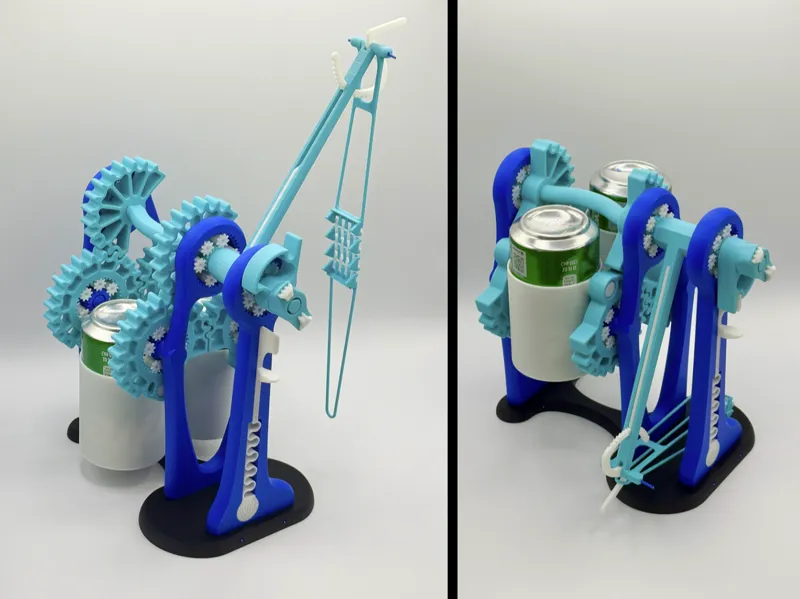 Double Counterweight Toy Trebuchet