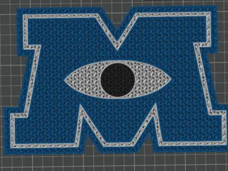MONSTERS INC LOGO PIN BOARD