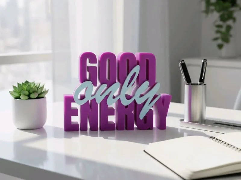 Good Energy Only - 2-Part 3D Lettering
