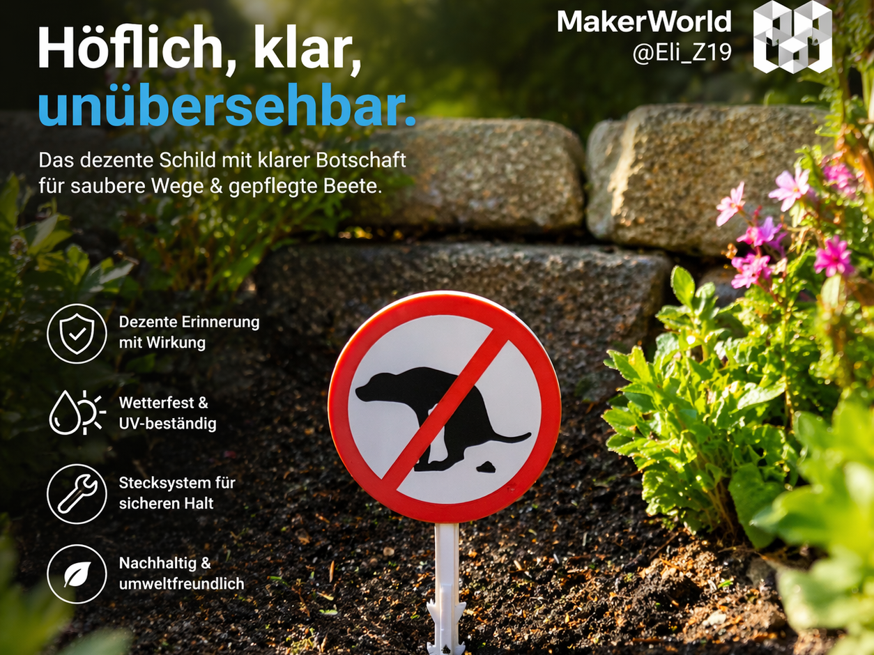 „Kein Hundekot“-Schild / no dog poop