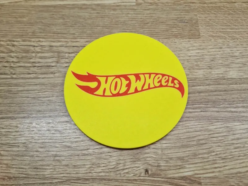 Hotwheels drink coaster