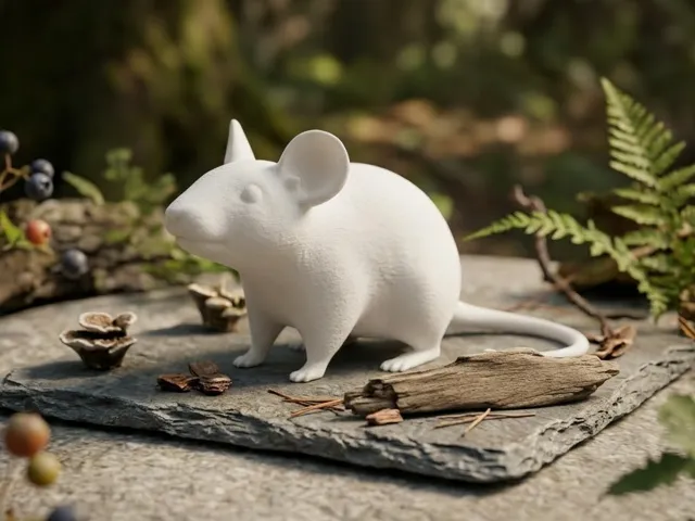 Topolino Realistico – Statuetta Decorativa di Topo