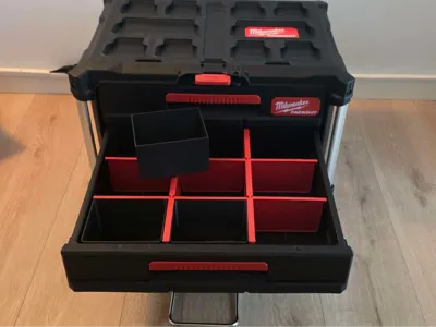 Box insert for Milwaukee Packout 3-Drawer Tool Box
