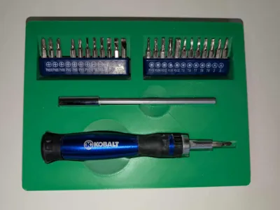 Kobalt screwdriver gridfinity holder