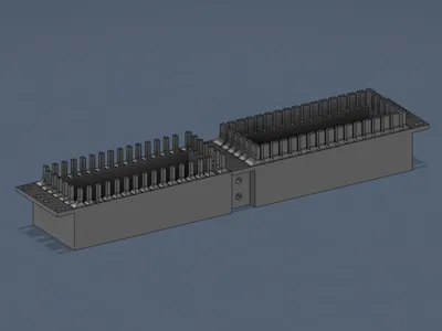 2U Patch Cable Holder for 19" Racks