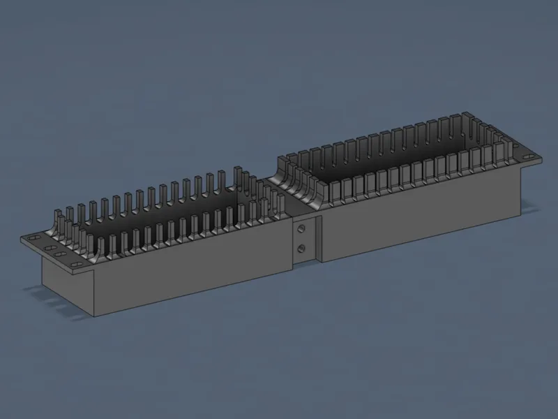 2U Patch Cable Holder for 19" Racks