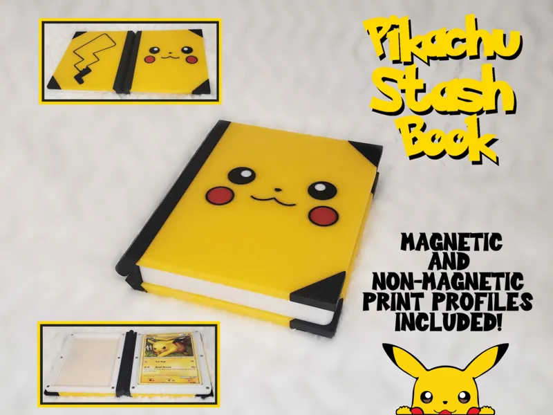 Pikachu Stash Book for Halloween Trick or Trade
