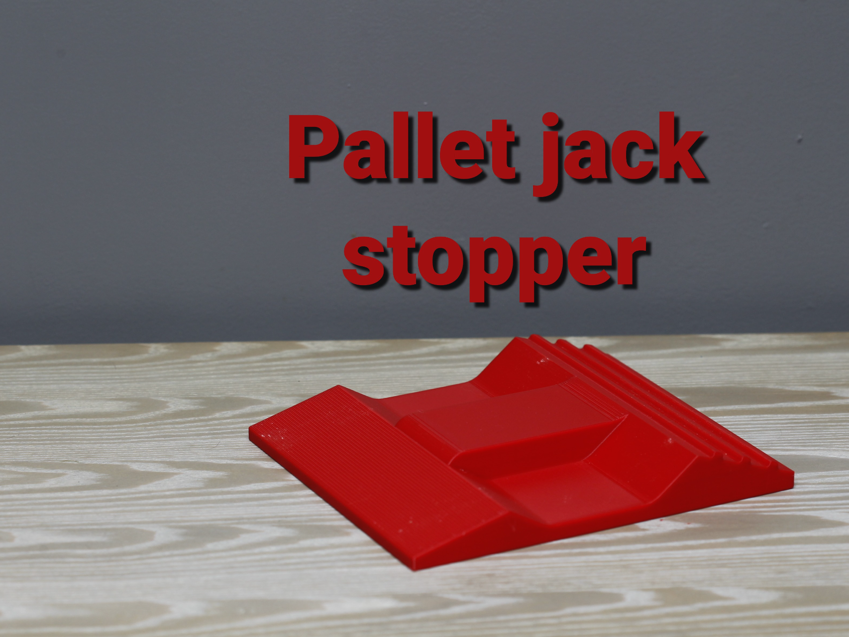 Pallet jack stopper