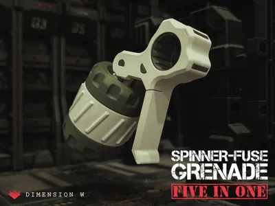 Spinner-Fuse Grenade 5-in-1 Snap-Fit Fidget Toy
