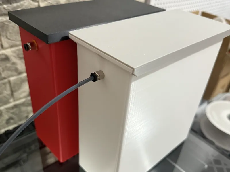 3D打印简易密封箱密封桶防潮箱
