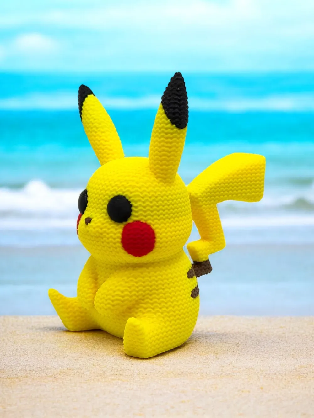 Cute Knitted Pikachu by CuratedAwesome - MakerWorld