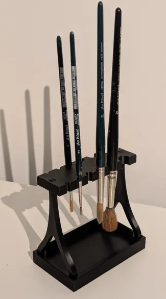 Der schonende Pinselhalter