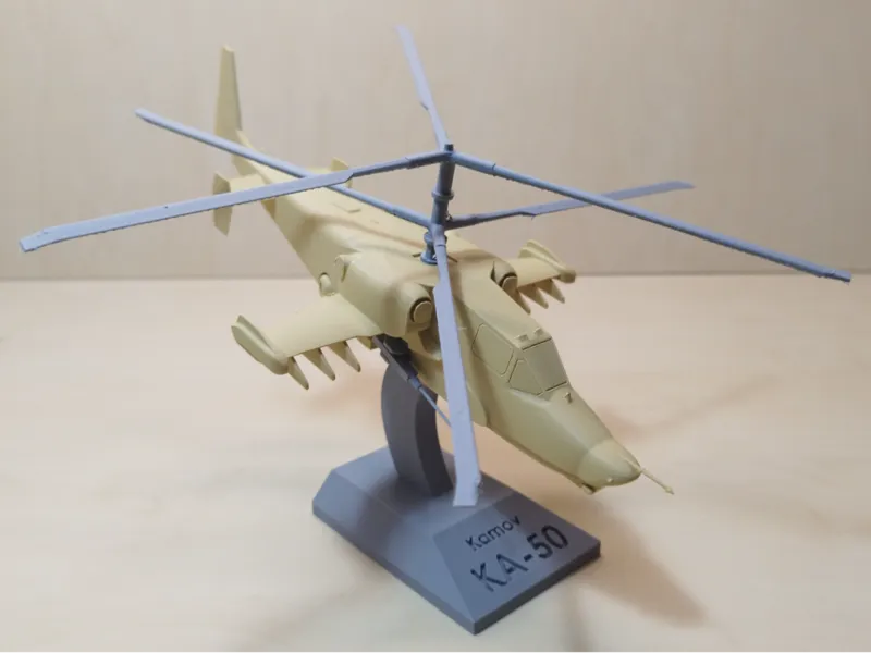 Kamov Ka-50 Black Shark 1:36 and 1:72 model