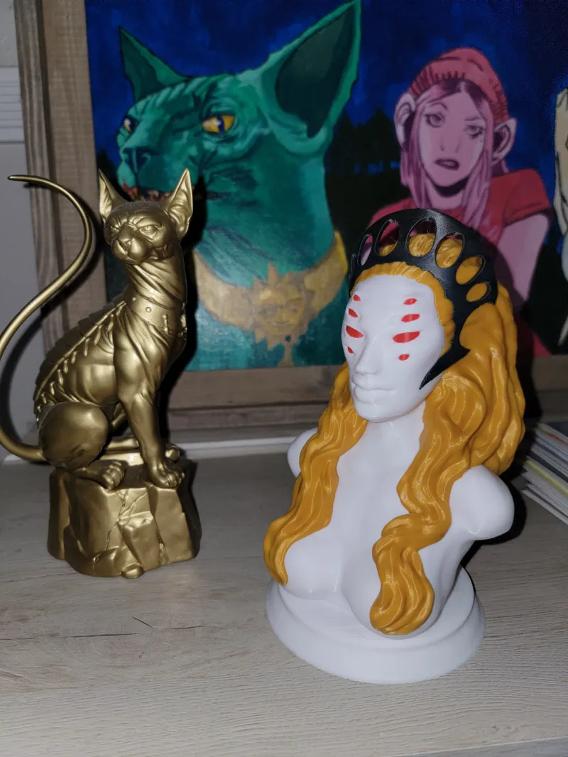 Bust of The Stalk from the comic Saga - colored