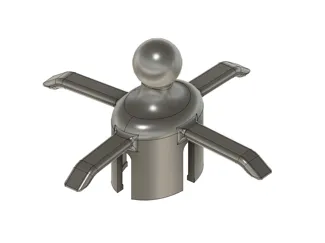 Adaptateur rotule 17 mm pour aérateurs Mercedes