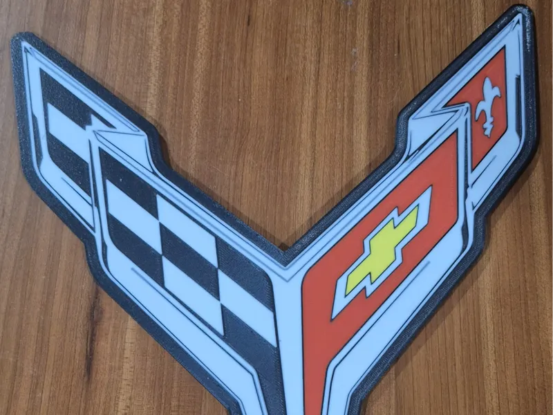 Corvette C8 Logo Plaque