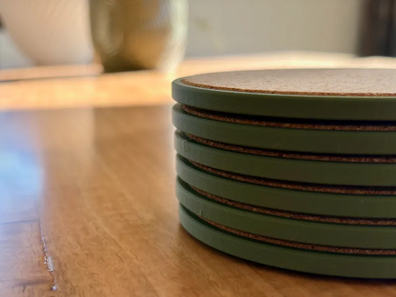 Honeycomb Coaster for Cork Insert (100mm)