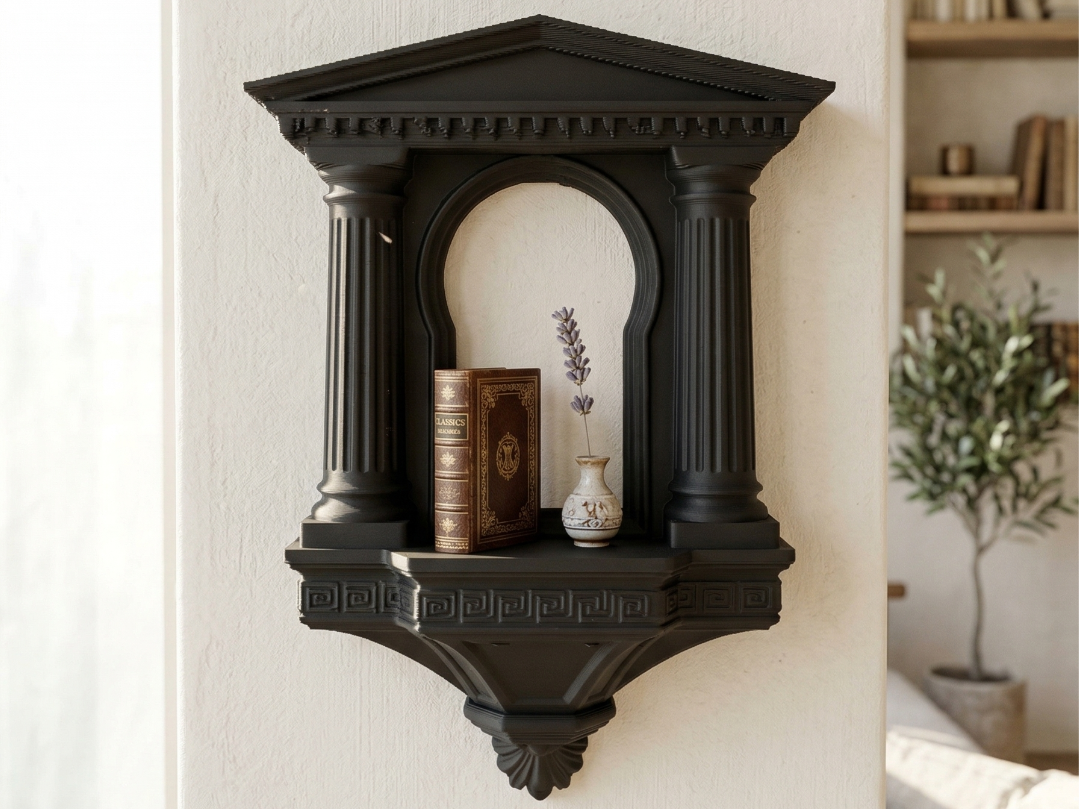 Baroque Temple Shelf - Columns of Athena