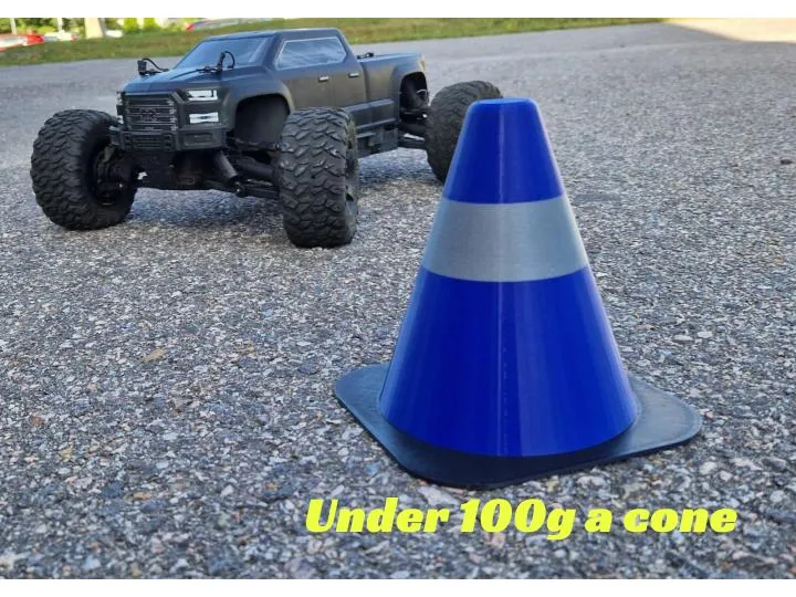15CM Tall traffic cone for rc racetracks.