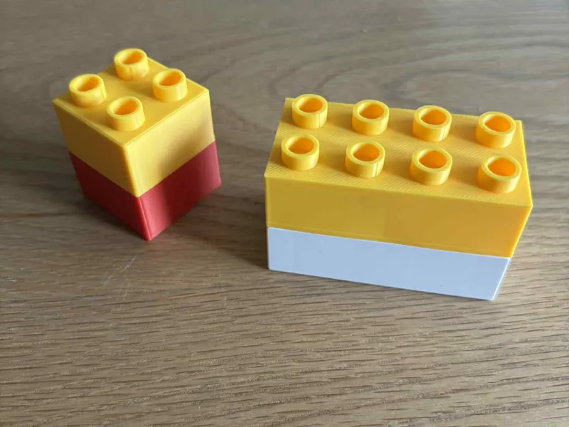 Duplo brick 2x2 4x2 Perfect fit