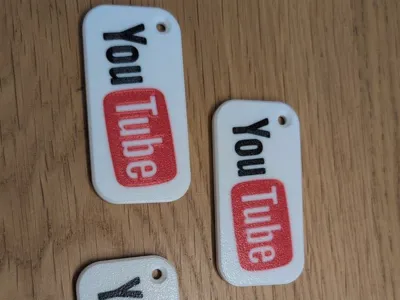 Youtube keychain with NFC tag