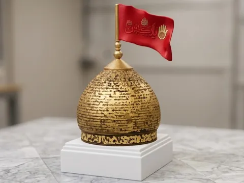Figura decorativa: Imam Hussein مجسم قبة مرقد الإمام الحسين (ع) — referencia de MakerWorld