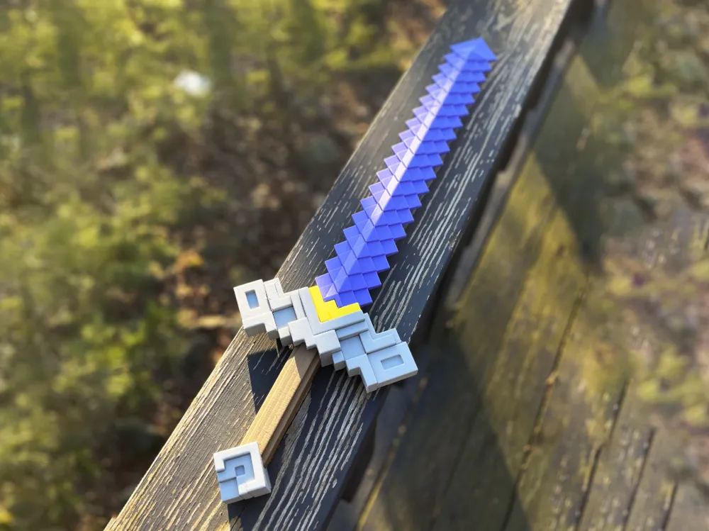 Minecraft Movie Sword Toy - Free 3D Print Model - MakerWorld