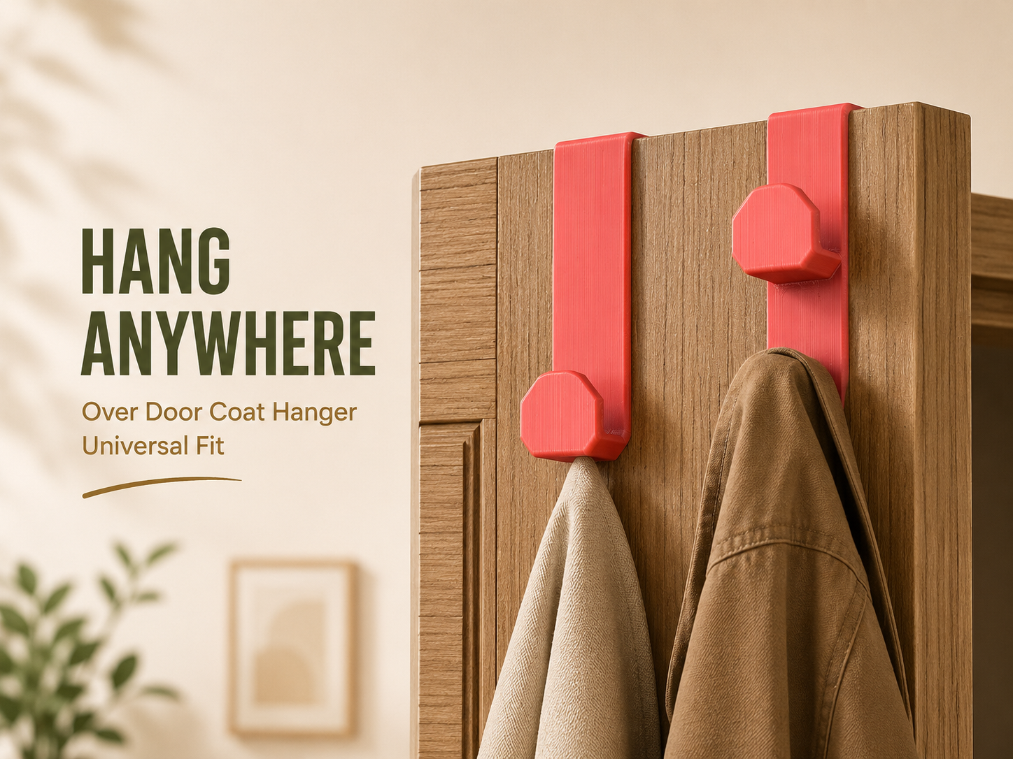 Over-Door Coat Hanger – 43/38/30 mm Universal Fit