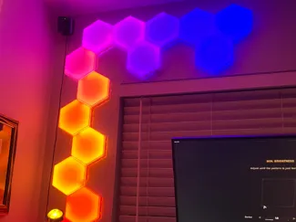 Cosmic HexaGlow: 3D-Printed LED Wall Art