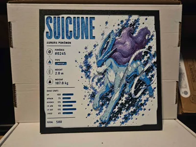 Pokemon - Suicune Infographic Hueforge